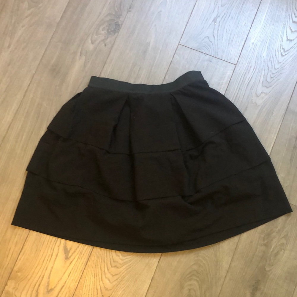 Large (like M/L) Aqua Bloomingdales skater skirt
